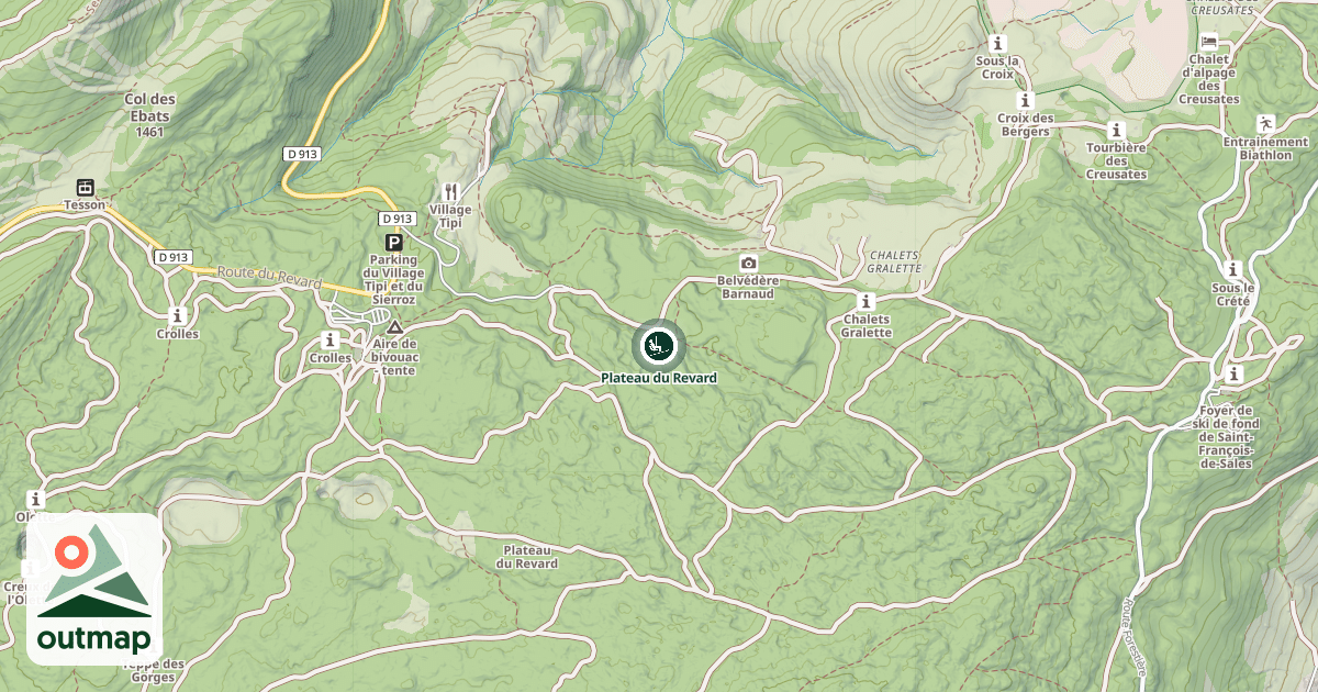 Map of Plateau du Revard