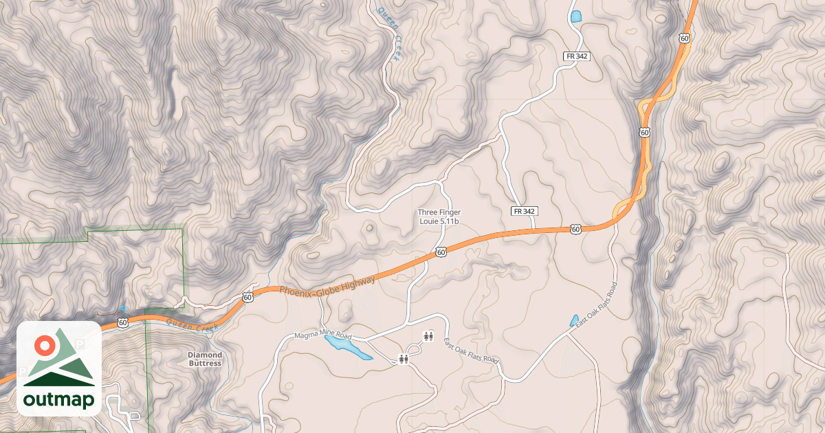 Map of Three Finger Louie