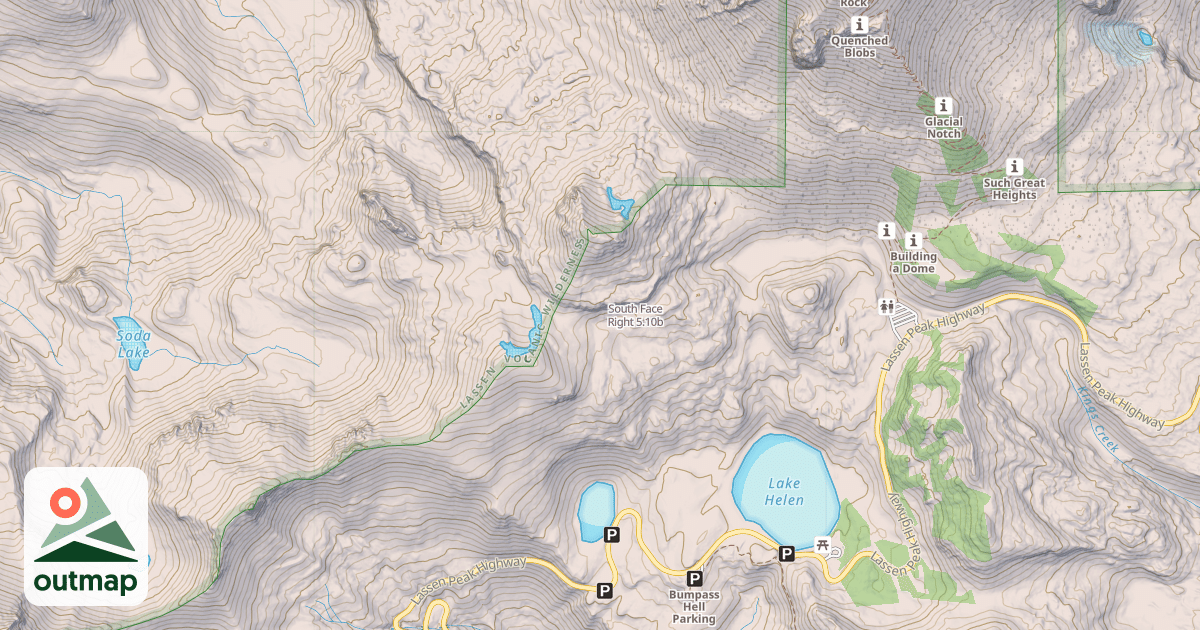Map of South Face Right
