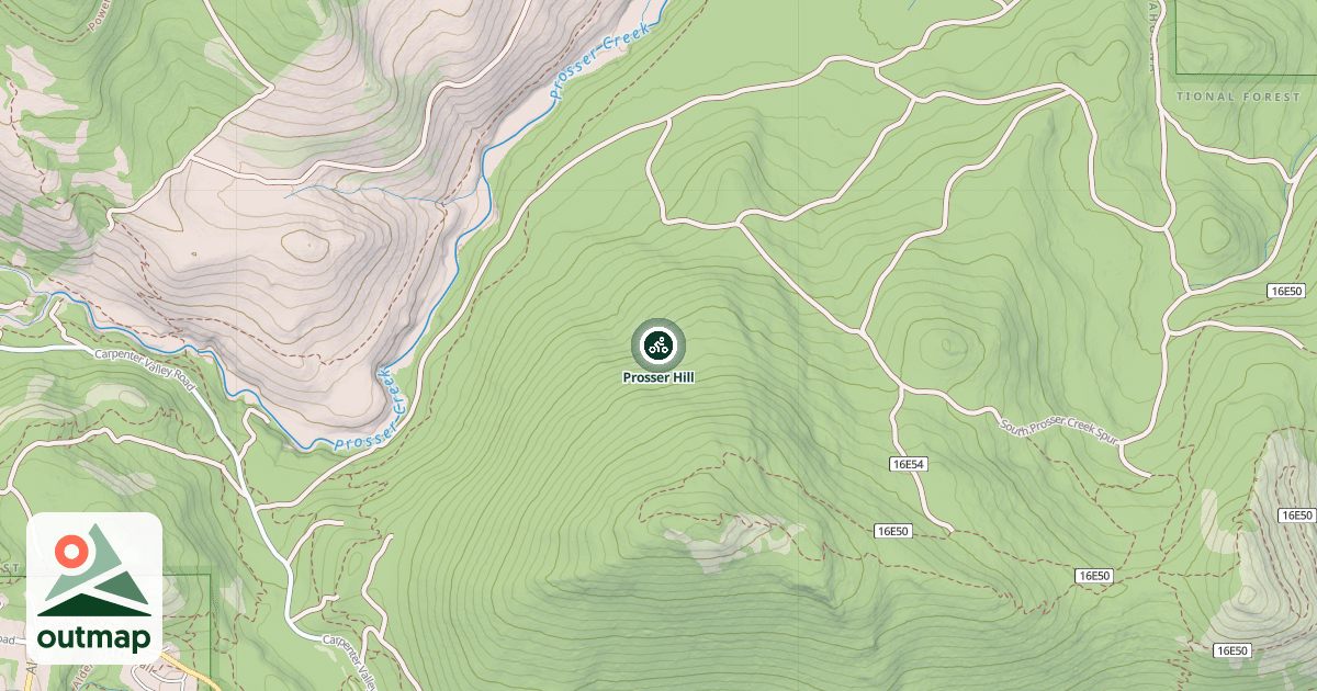 Map of Prosser Hill