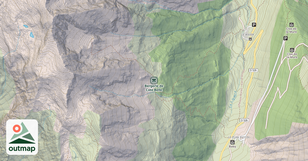 Map of Bergerie de Cote Belle