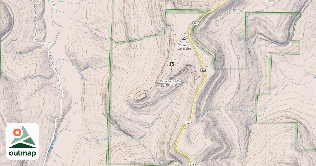 Map of Cat on a Hot Tin Roof