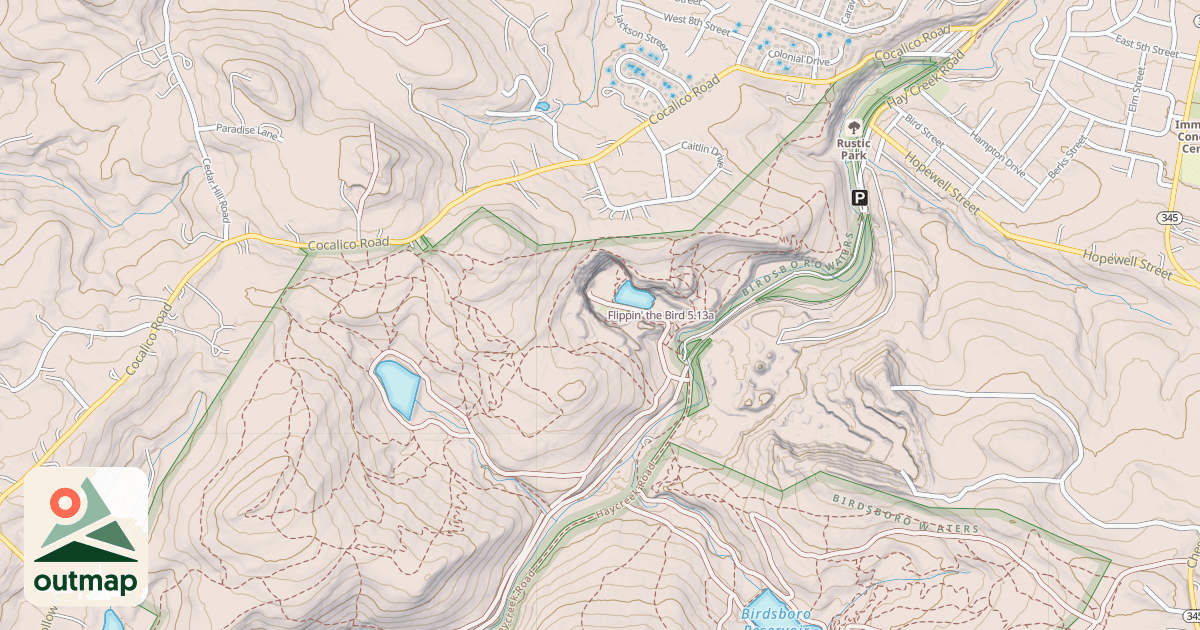 Map of Flippin' the Bird