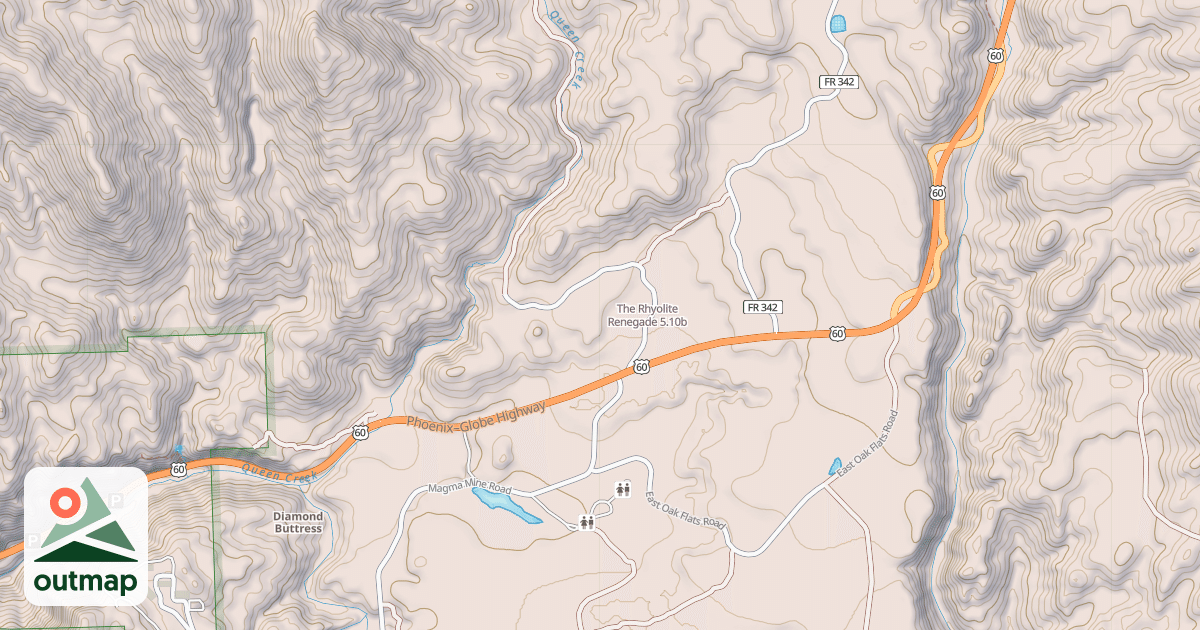 Map of The Rhyolite Renegade