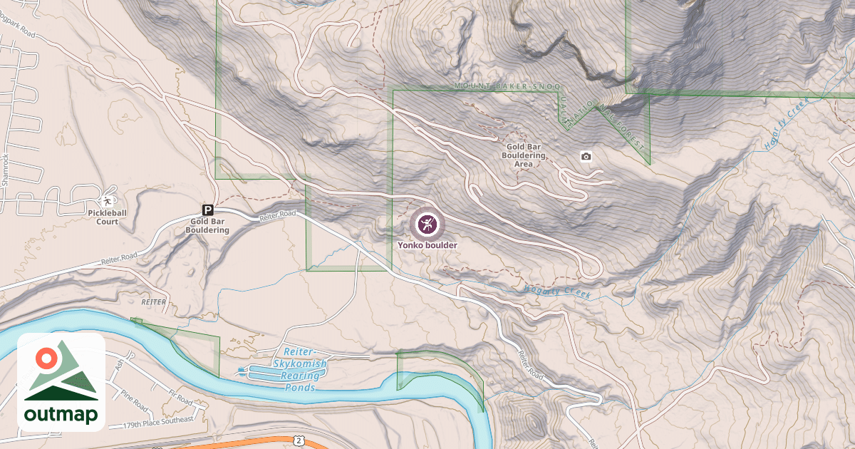 Map of Yonko boulder