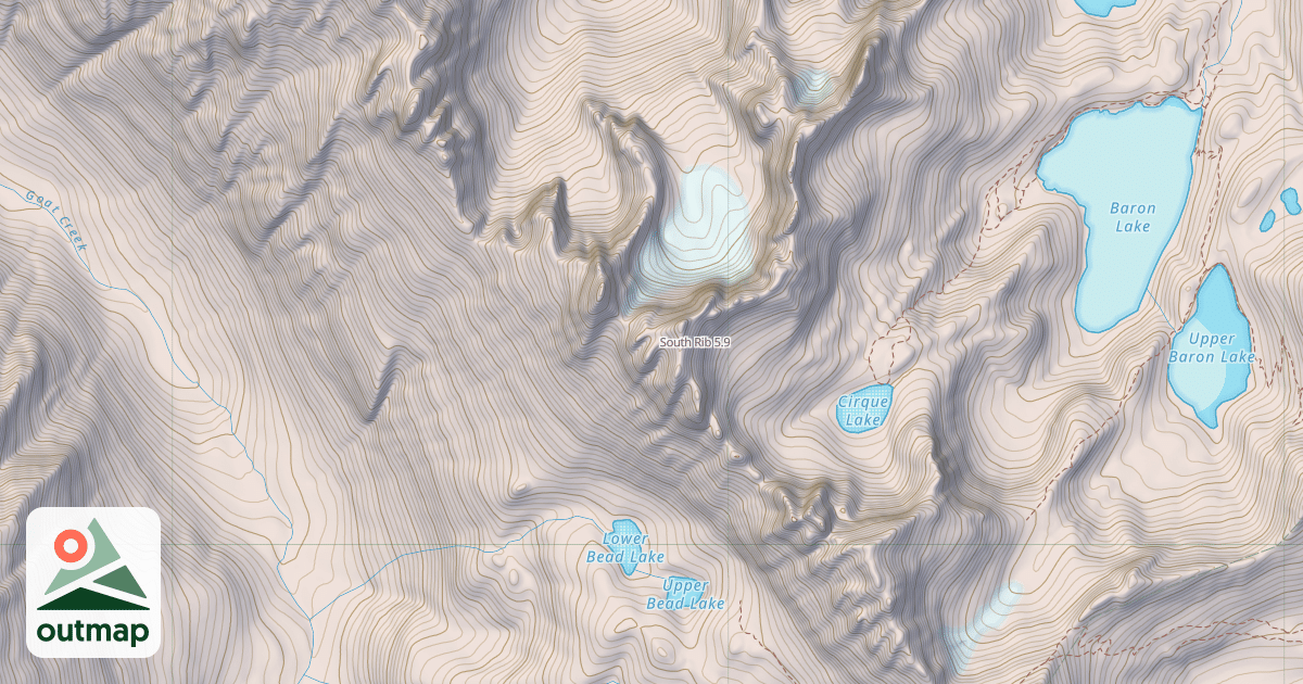 Map of South Rib