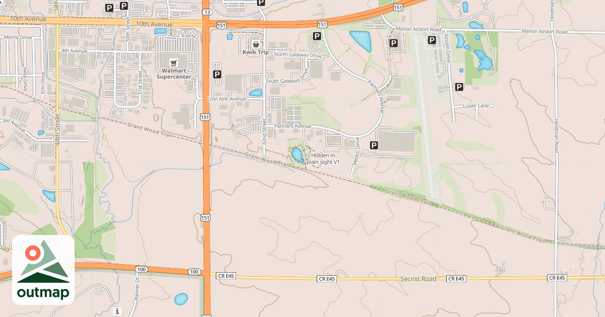 Map of Hidden in plain sight