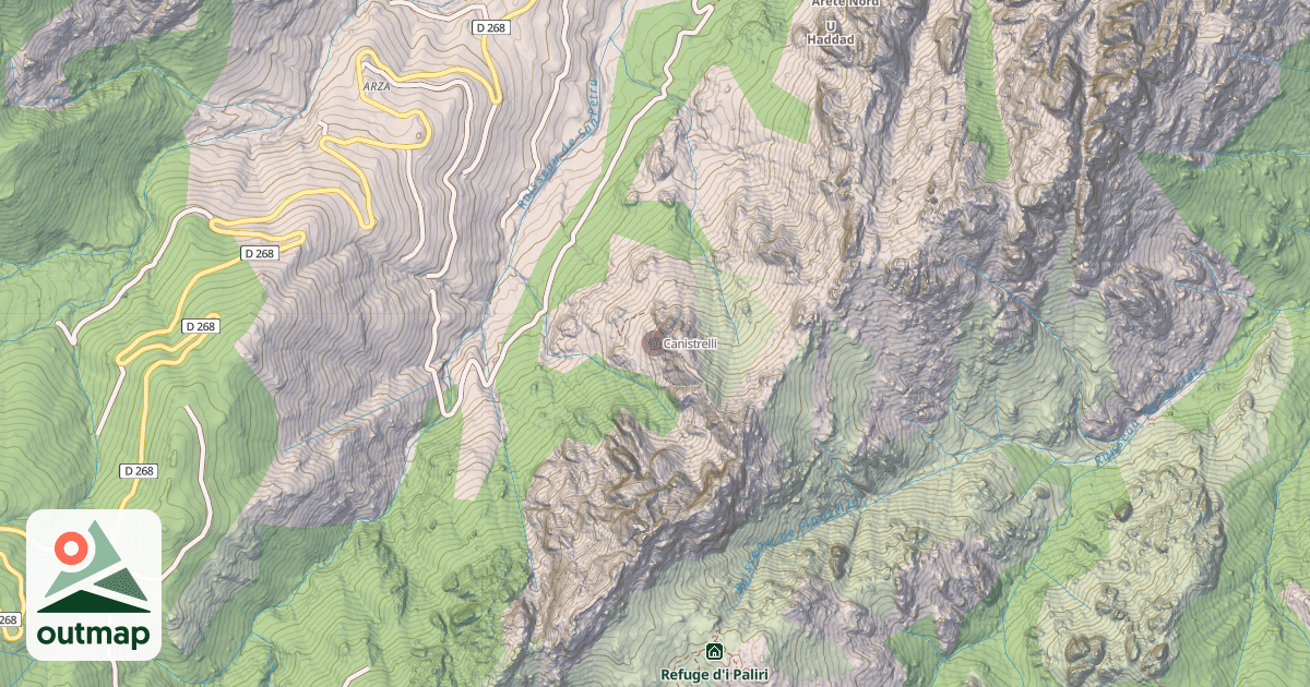 Map of Canistrelli