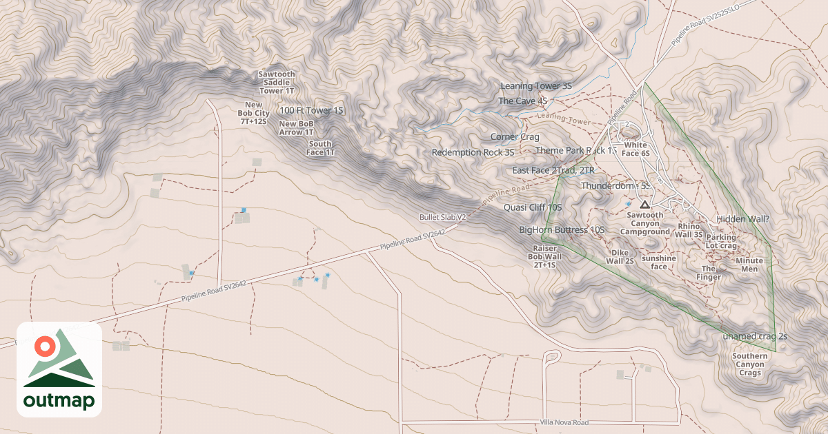 Map of Bullet Slab