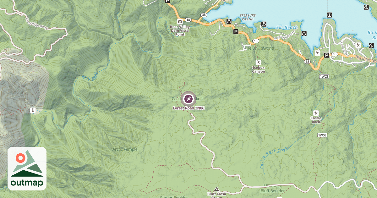 Map of Forest Road 2N86