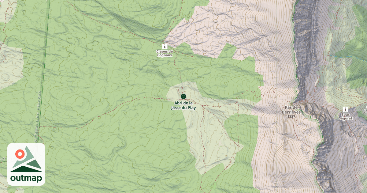 Map of Abri de la Jasse du Play