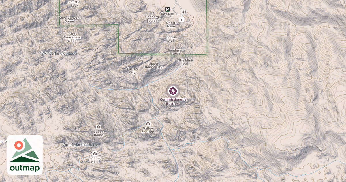 Map of Commissioner's Buttress