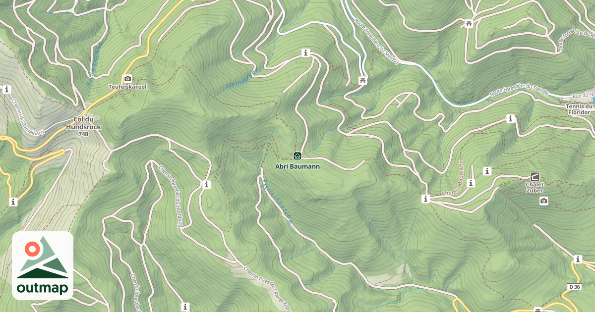 Map of Abri Baumann