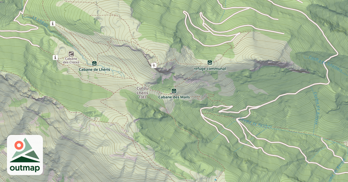 Map of Cabane des Mails