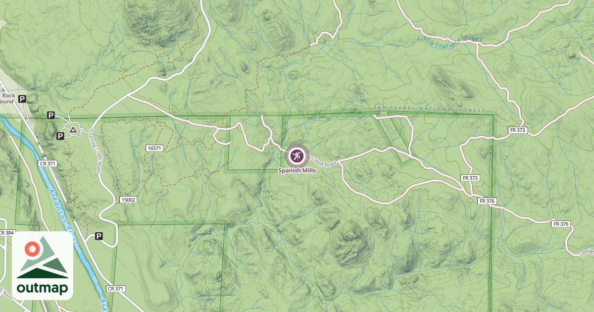 Map of Spanish Mills