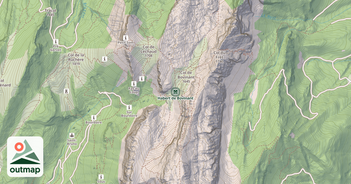 Map of Habert de Bovinant