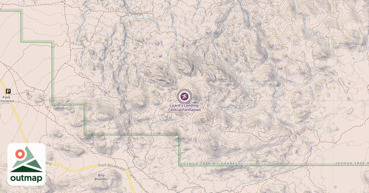 Map of Lizard's Landing-Central Formation