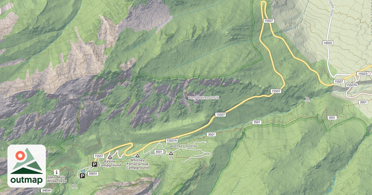 Map of Bony Buttress
