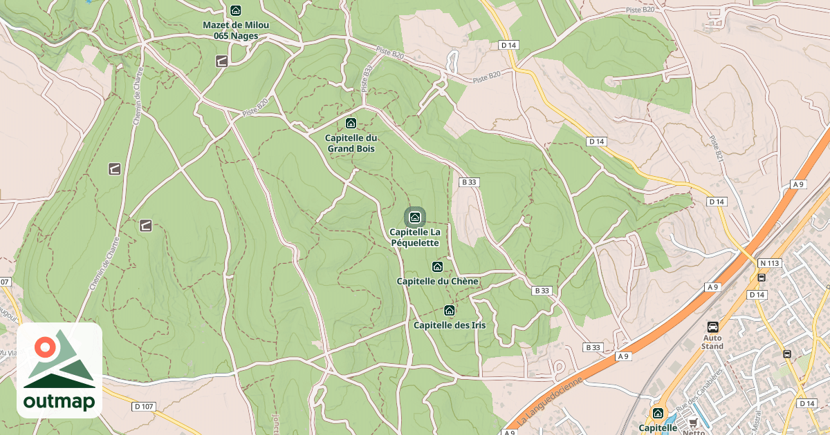 Map of Capitelle La Péquelette