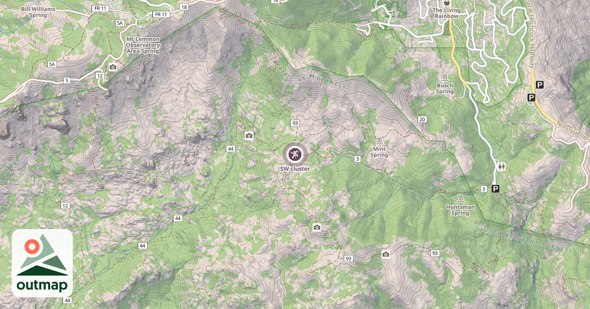 Map of SW cluster