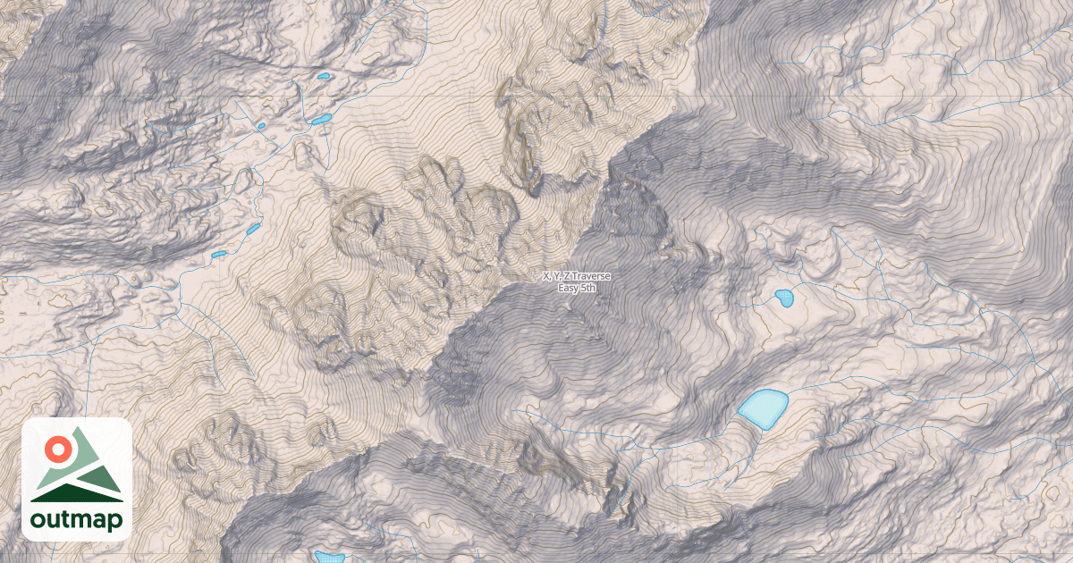 Map of X, Y, Z Traverse