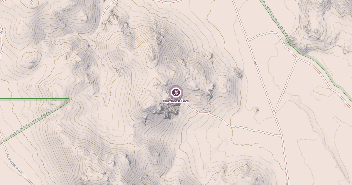 Map preview of Northeast Face
