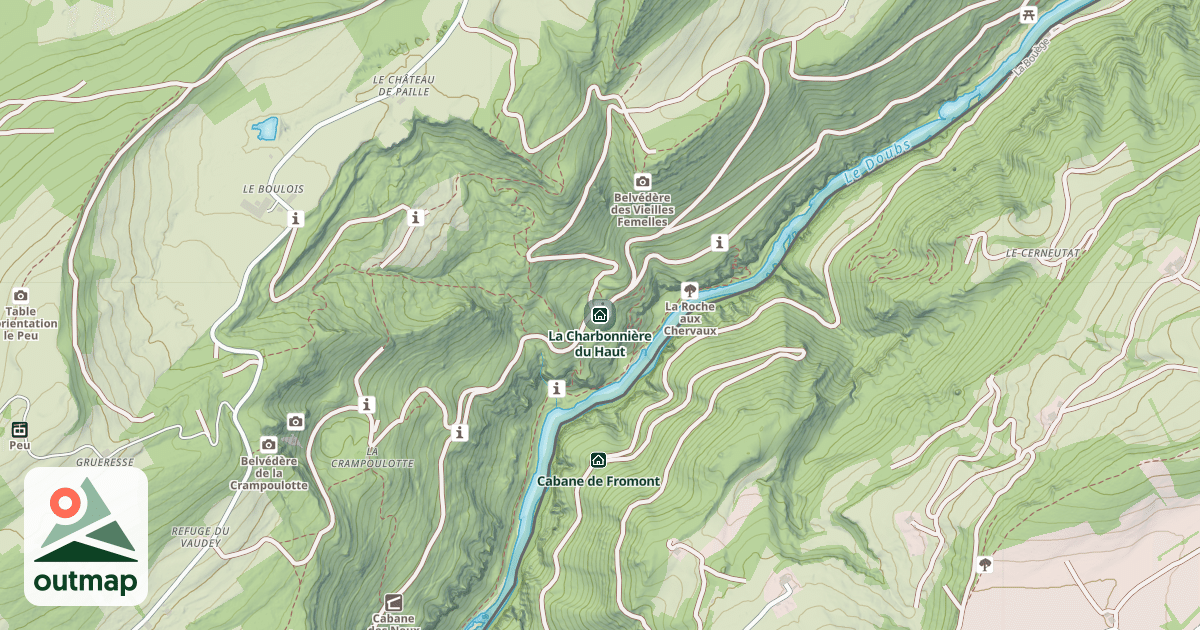 Map of La Charbonnière du Haut