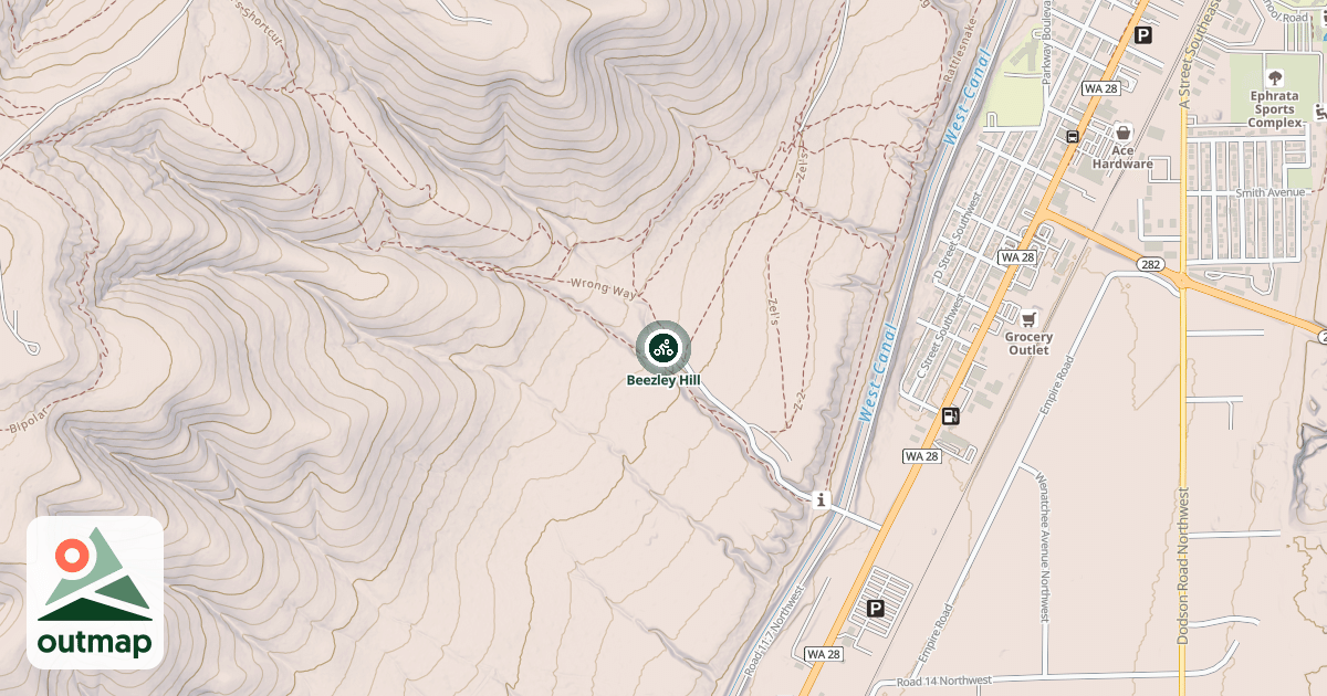 Map of Beezley Hill