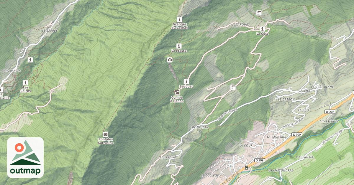 Map of Combe à Banon