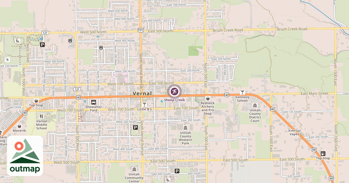 Map of Sheep Creek