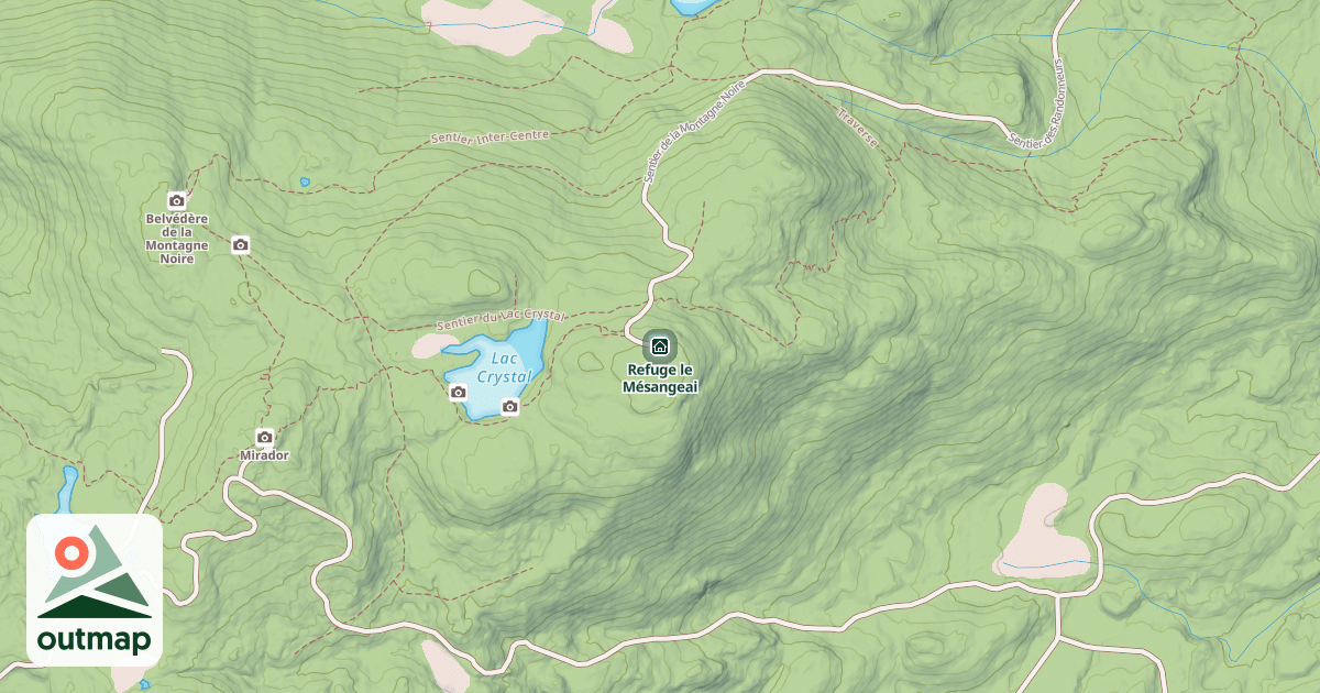 Map of Refuge le Mésangeai