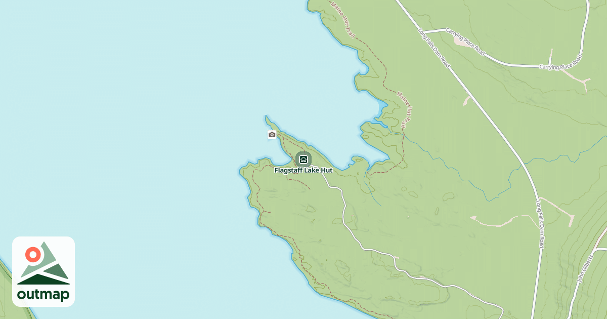 Map of Flagstaff Lake Hut
