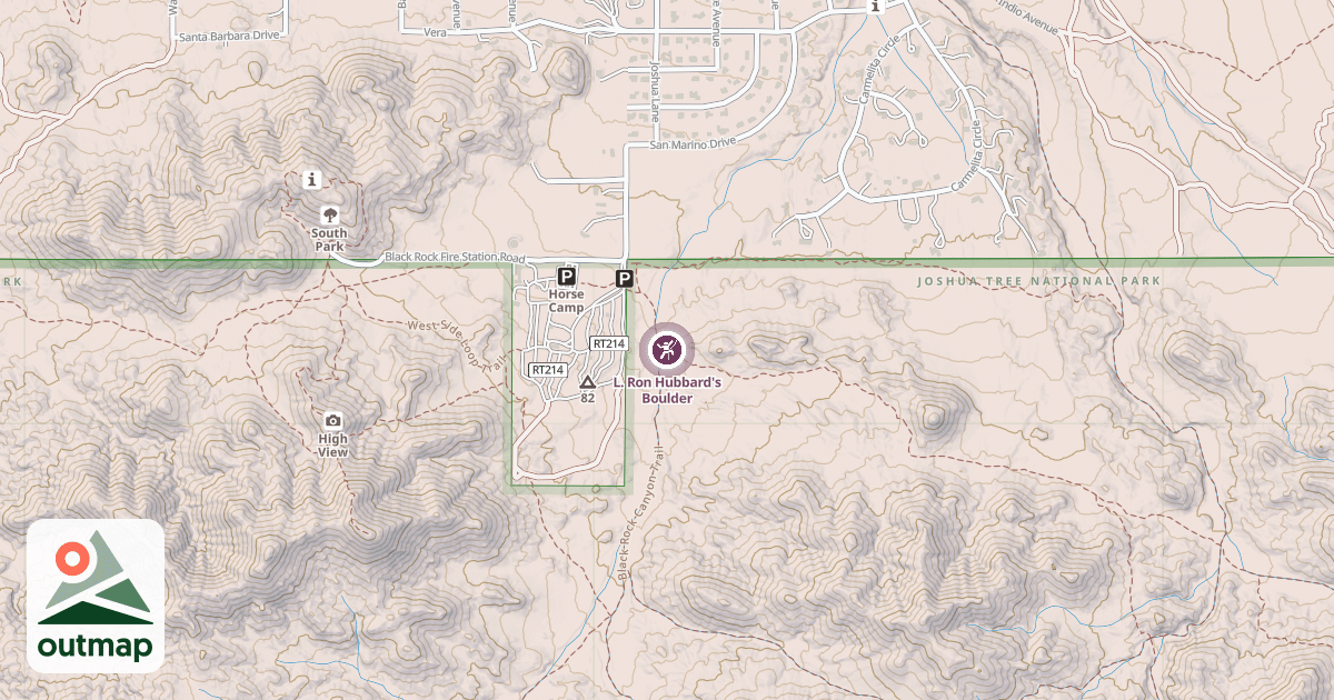 Map of L. Ron Hubbard's Boulder