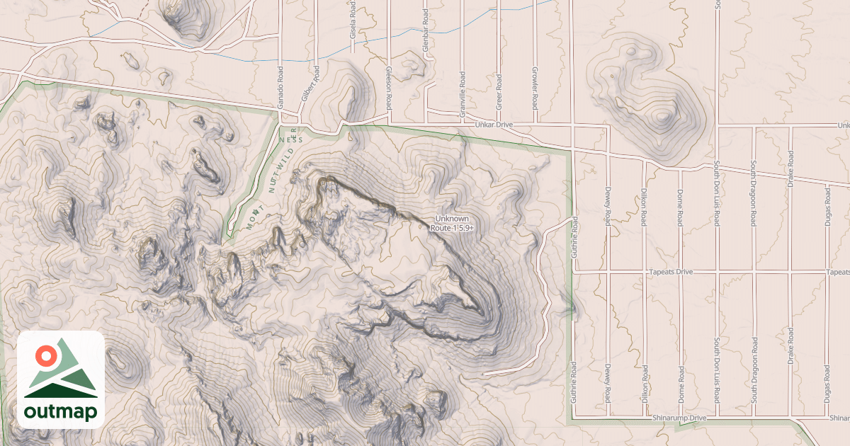 Map of Unknown Route 1