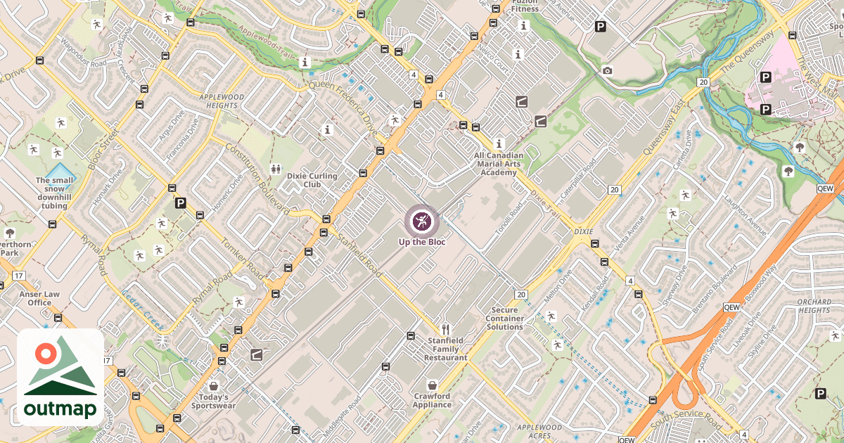 Map of Up the Bloc