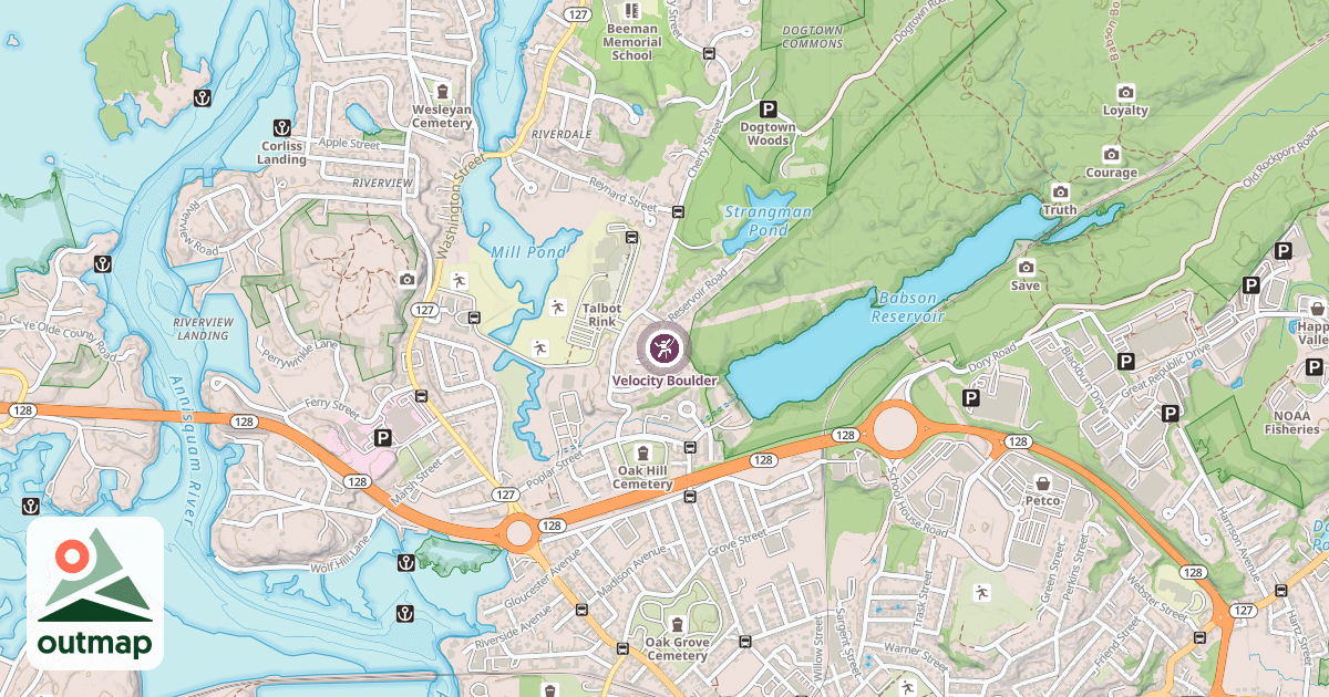 Map of Velocity Boulder