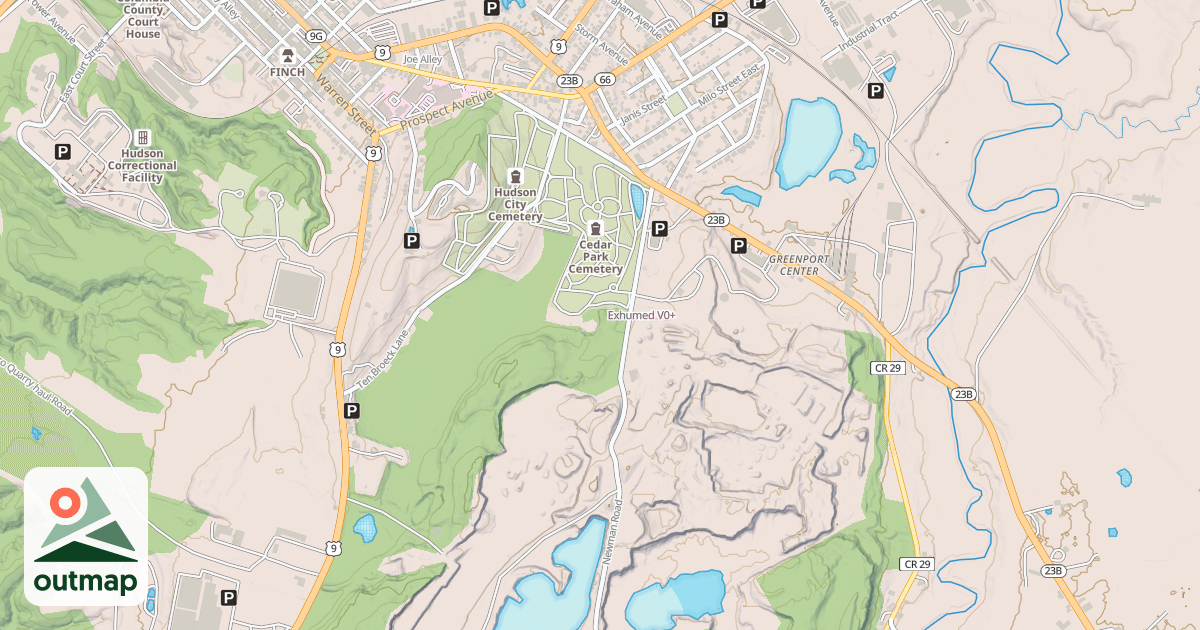 Map of Exhumed