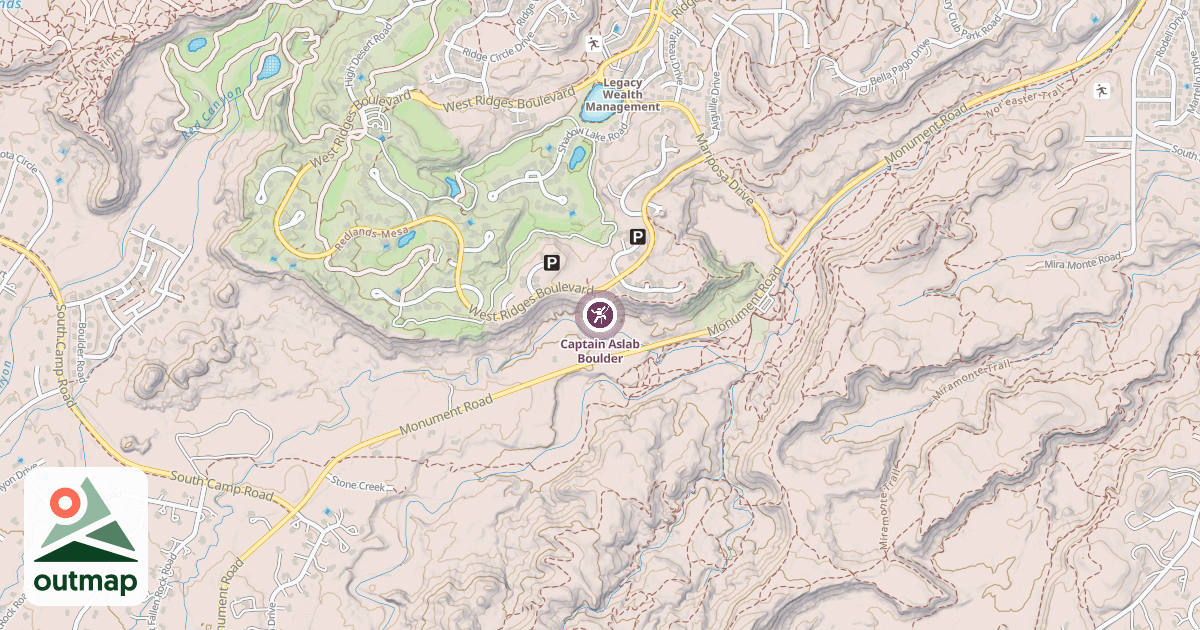 Map of Captain Aslab Boulder