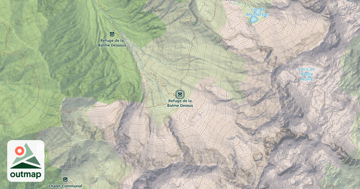 Map of Refuge de la Balme Dessus