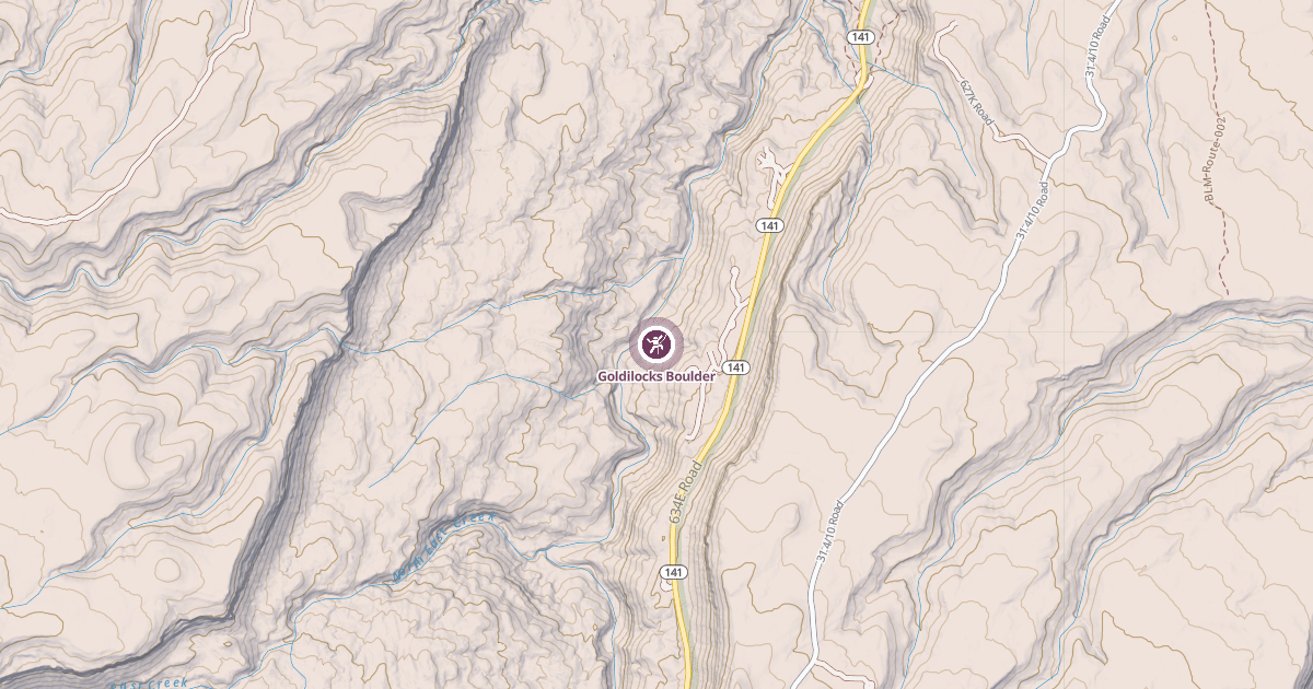 Map preview of Goldilocks Boulder