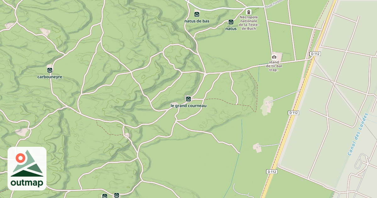 Map of le grand courneau