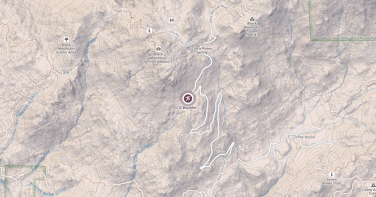 Map preview of D Boulder