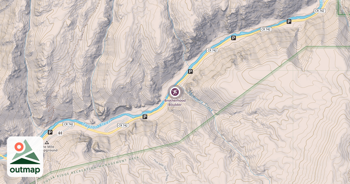 Map of Brotherhood Boulder