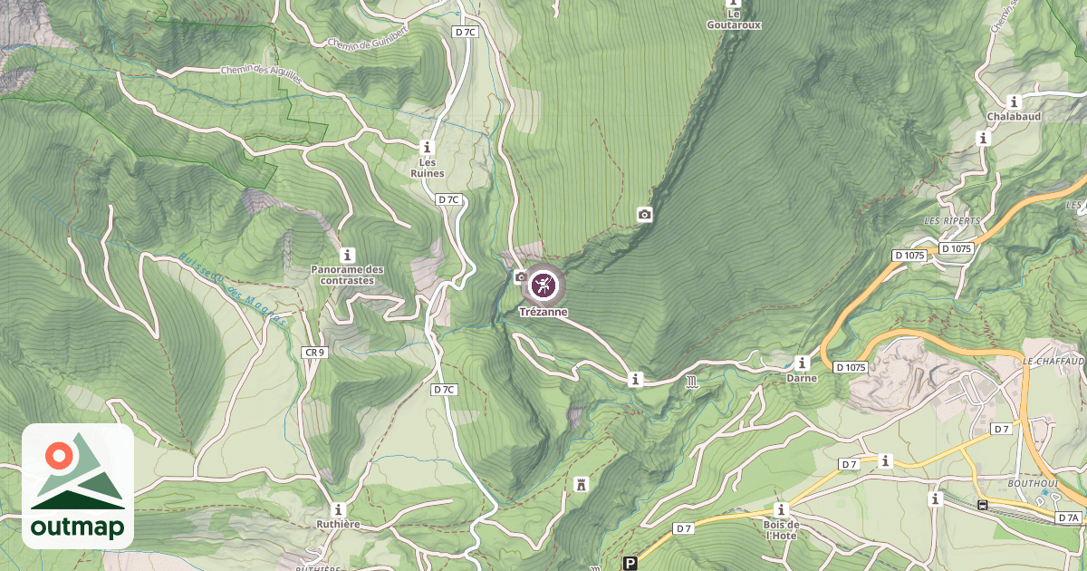 Map of Trézanne
