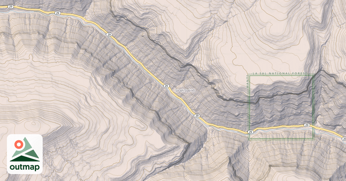 Map of South Slab