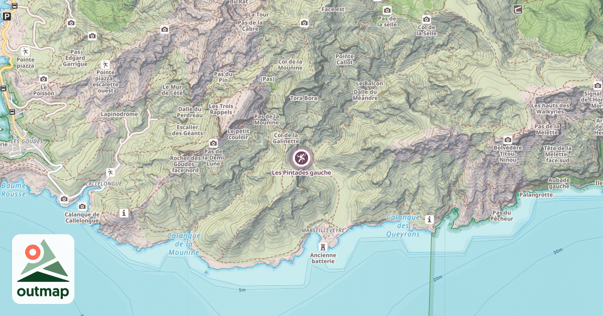 Map of Les Pintades gauche