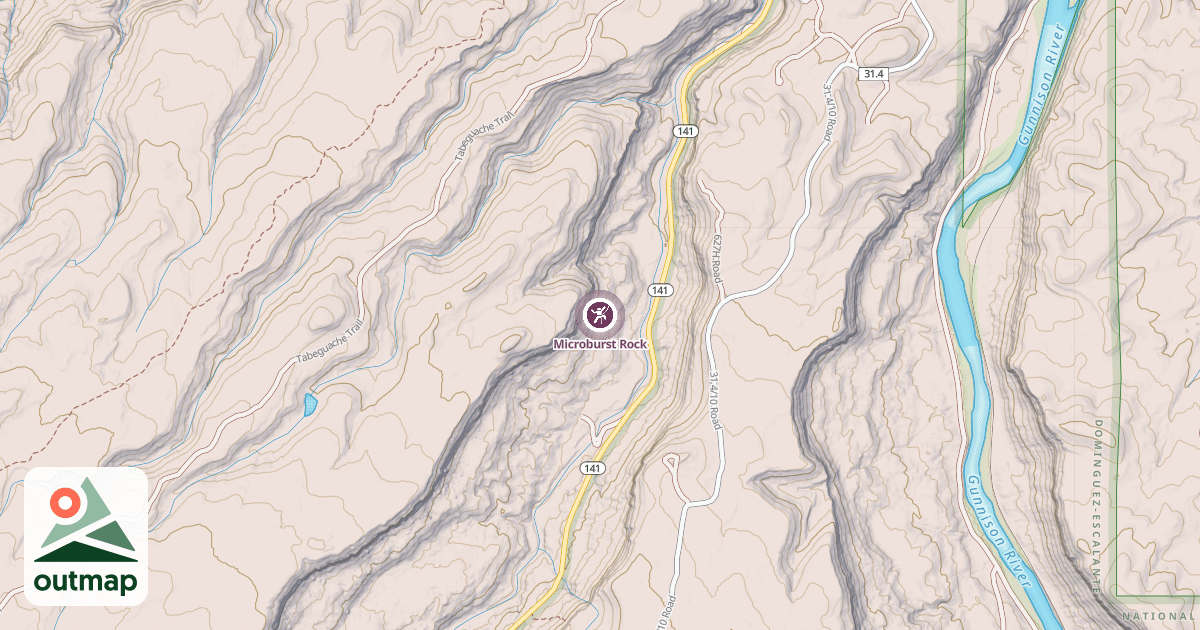 Map of Microburst Rock