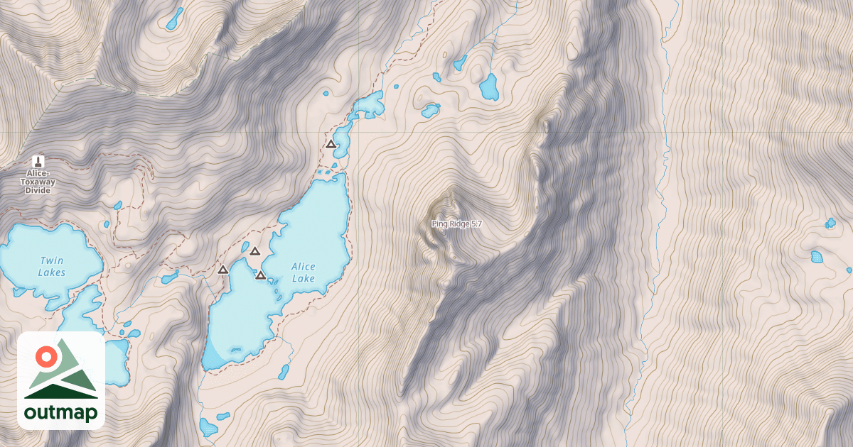 Map of Ping Ridge