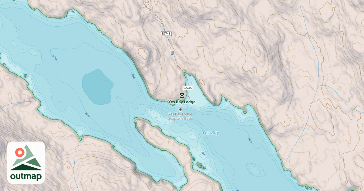 Map of Yes Bay Lodge
