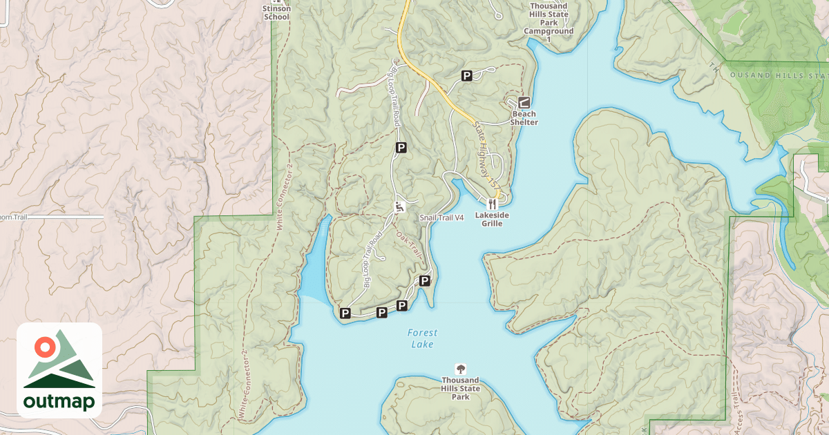 Map of Snail Trail in Adair